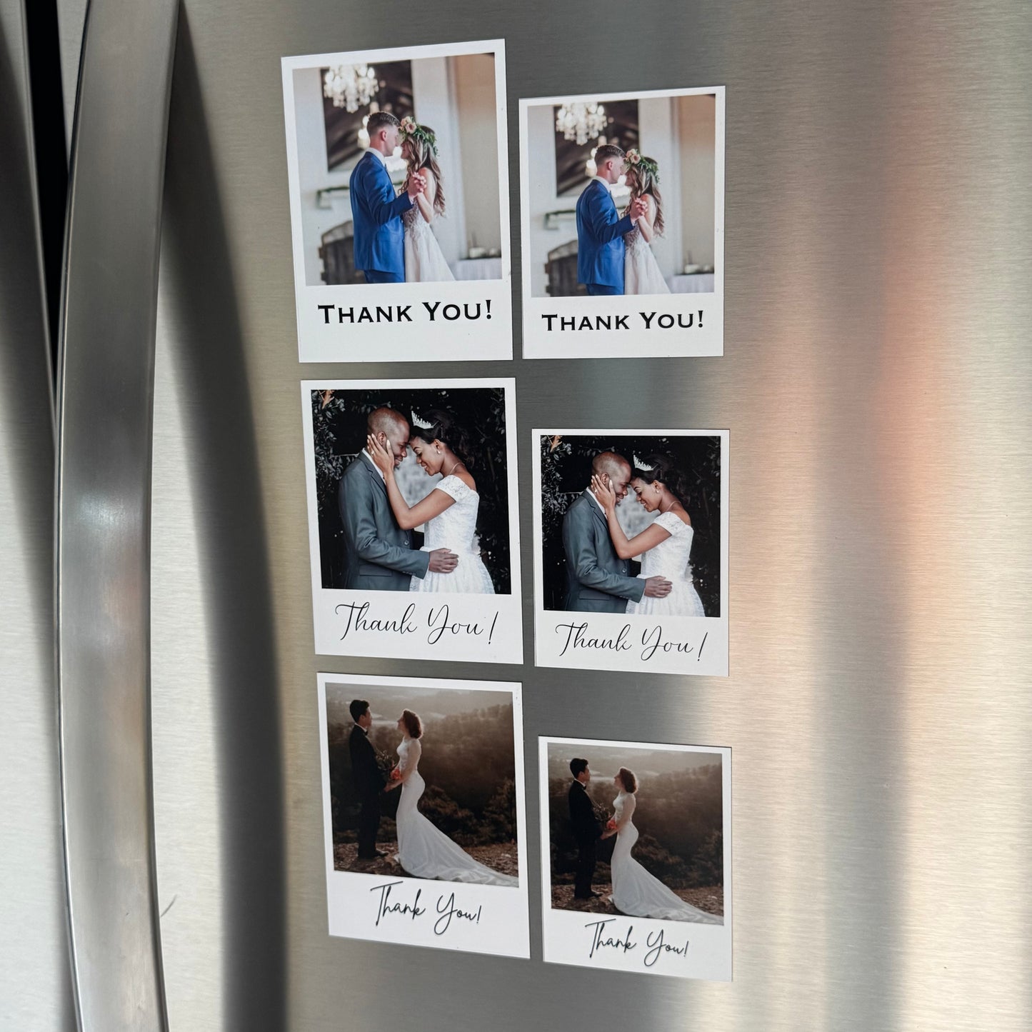 Wedding 'Thank You' Photo Magnets - Personalized Favors for Guests