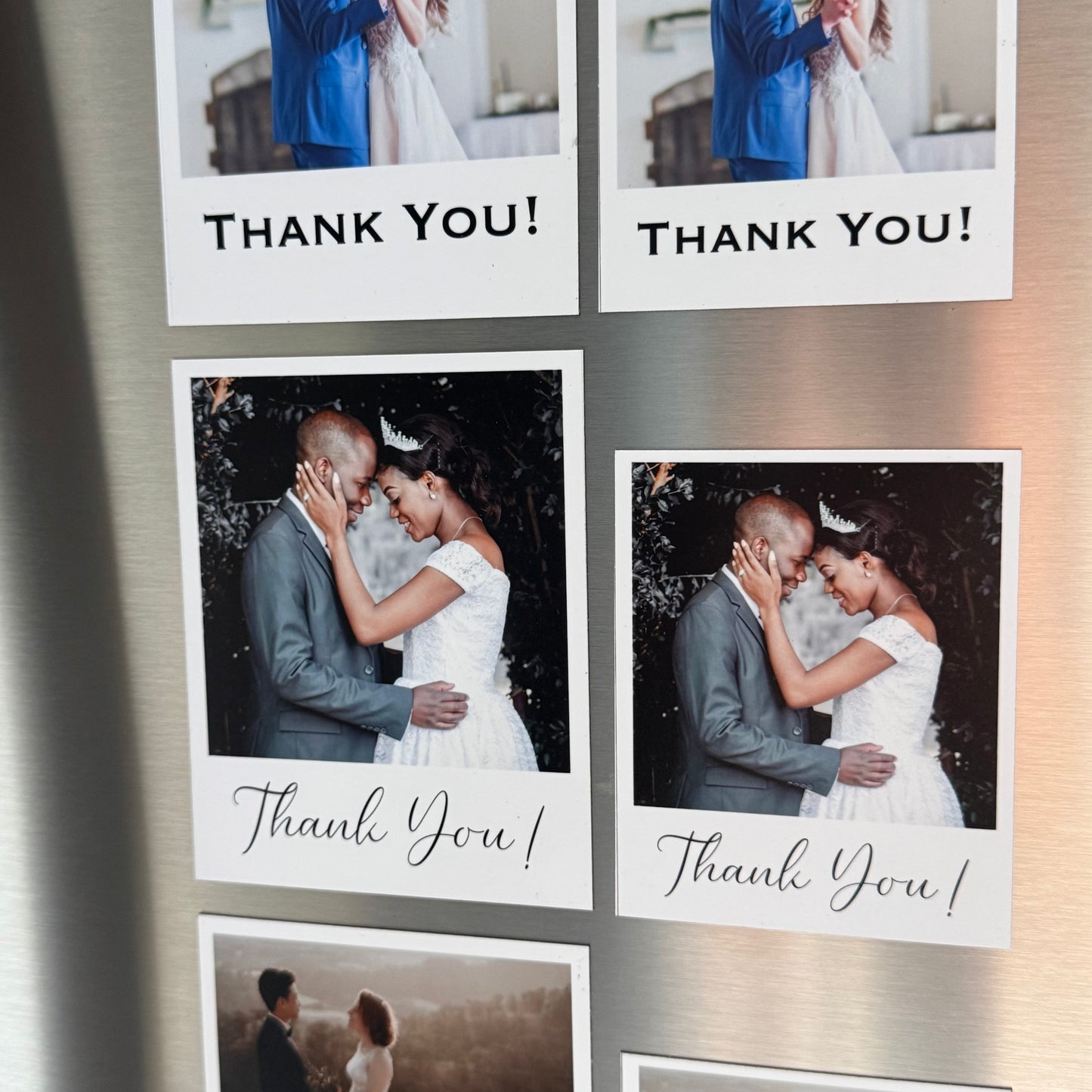 Wedding 'Thank You' Photo Magnets - Personalized Favors for Guests