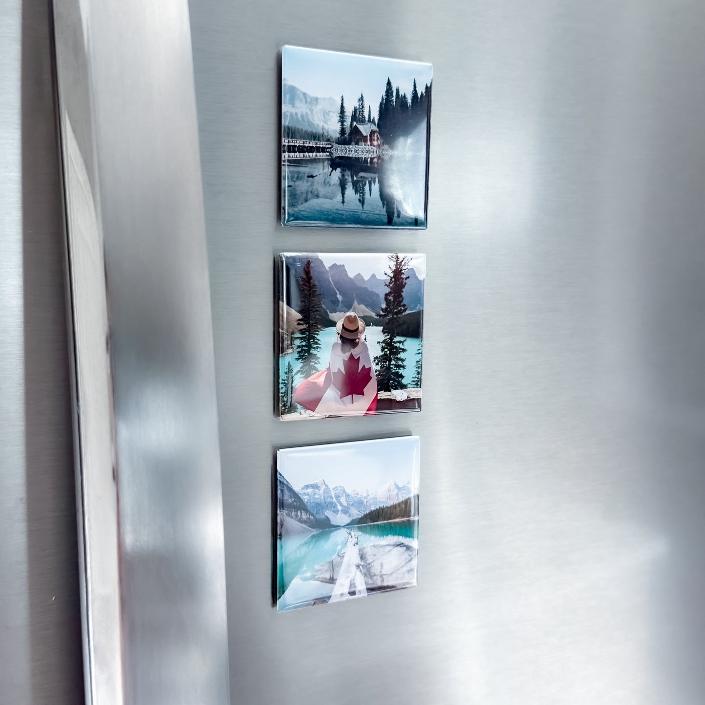 Mini Masterpiece Button Magnets - Set of 9 Custom Photo Magnets