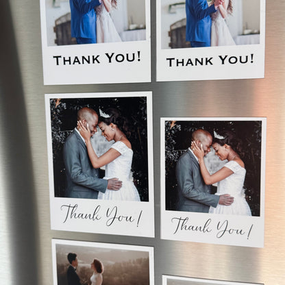 Wedding 'Thank You' Photo Magnets - Personalized Favors for Guests